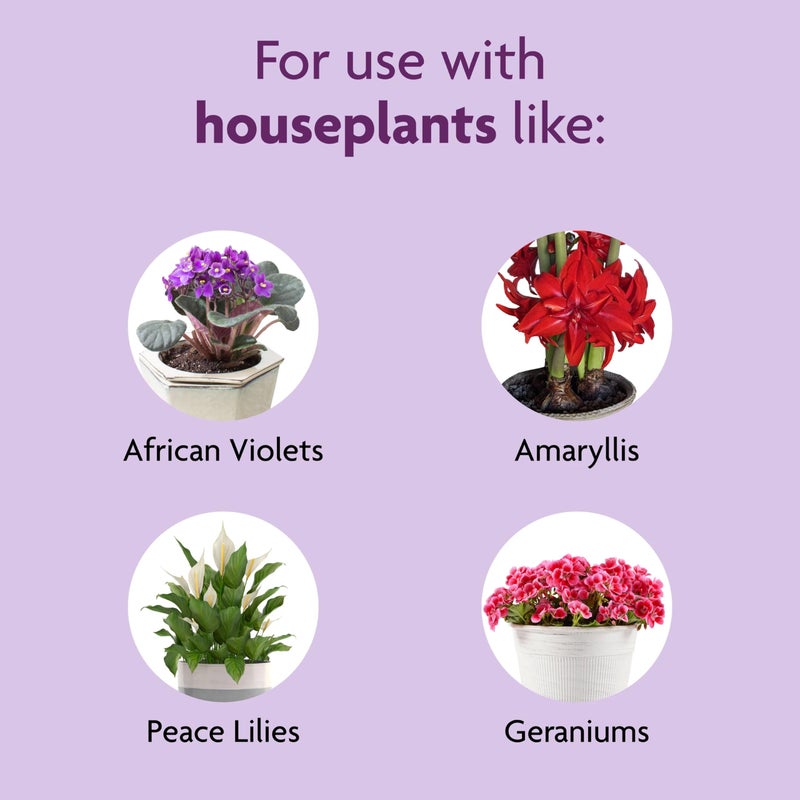 Miracle-Gro Blooming Houseplant Food, 8 oz., Plant Food Feeds All Flowering Houseplants Instantly, Including African Violets - Image 4