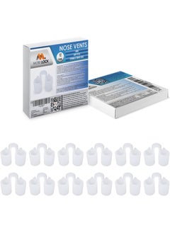Mobi Lock Nose Vent Sinus Relief Dilator (Pack of 12 Large Size) Soft Vents - A Simple Solution for Nasal Snorers - Reusable Snoring Device to enjoy a peaceful night's sleep - by Mobi Lock 