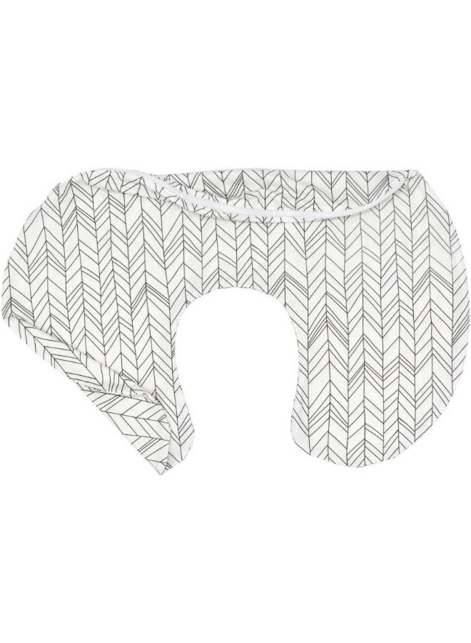 Little Jump Little Jump 2 Pack Nursing Pillow Cover Slipcover for Breastfeeding Pillows, Soft and Comfortable Safely Fits On Standard Infant Nursing Pillows (Geometric & Speckles)  - Image 4