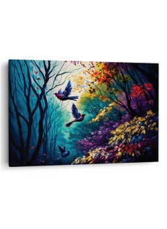 TRUECANVAS TRUECANVAS 16 X 24 inch Pine Wood Framed Canvas Paintings for Home Decor Ready to Wall Hanging Premium Painting for Bedroom Living Room office Wall Decoration Wall Art Painting CT2969 
