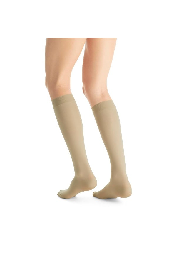 JOBST BSN Medical 119606 Jobst Compression Stocking, Knee High, Closed Toe, Petite, 15-20 mmHG, Large, Natural - Image 2