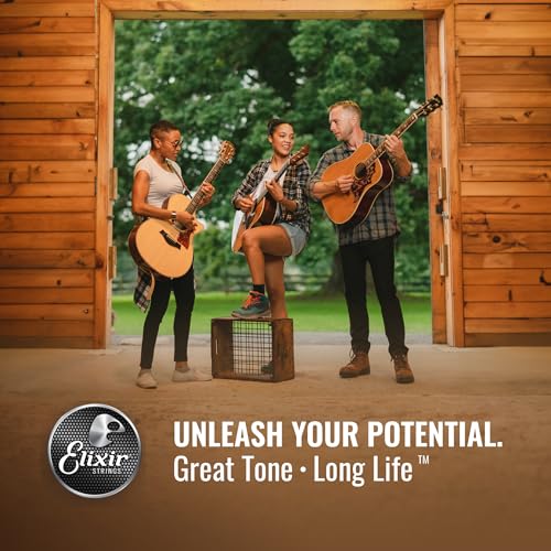 ELIXIR أوتار إلكسير® 16546 أكوستيك فوسفور برونز مع طلاء NANOWEB®، عبوة 3، قياس متوسط (.013-.056) - Image 4