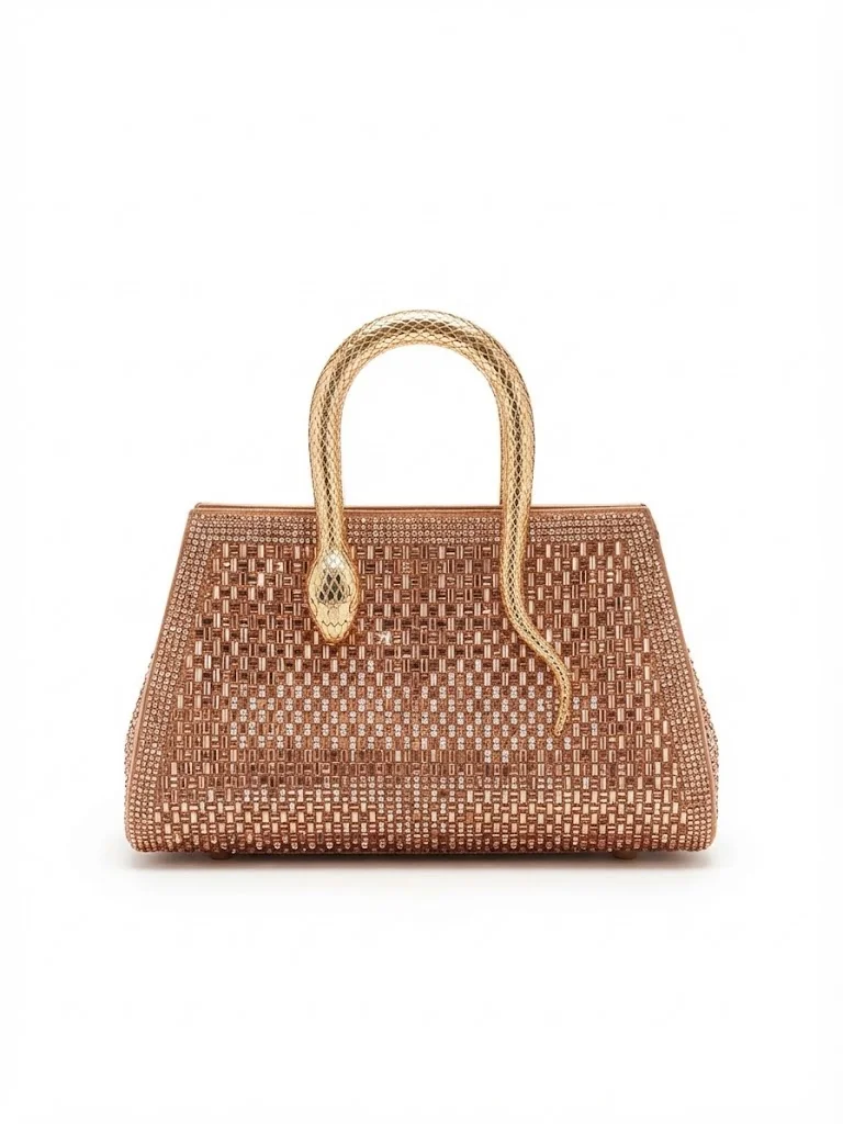 Viny Women's Luxury Rhinestone Shoulder Bag – Snake Handle