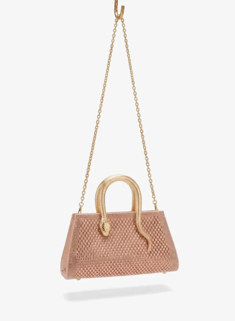 Viny Viny Women's Luxury Rhinestone Shoulder Bag – Snake Handle