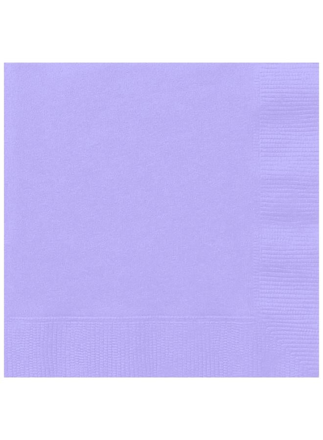 Unique Lavender Beverage Napkins - Pack Of 20 - Image 1