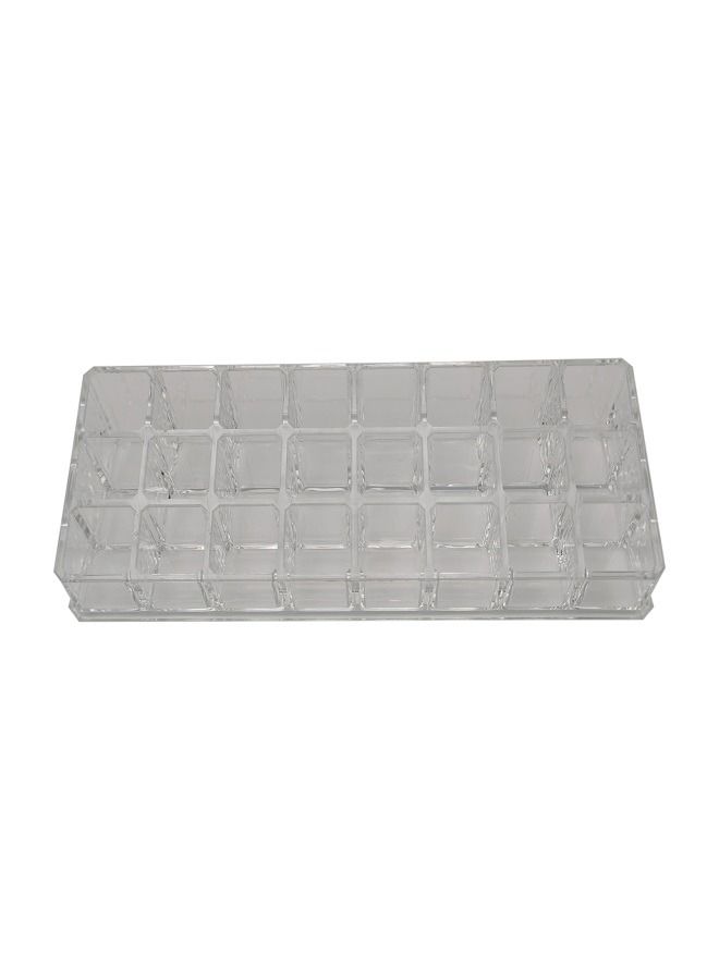 asmat 24 Spaces Clear Acrylic Lipstick Organizer Display Stand Cosmetic Makeup Organizer for Lipstick, Brushes, Bottles - Image 2