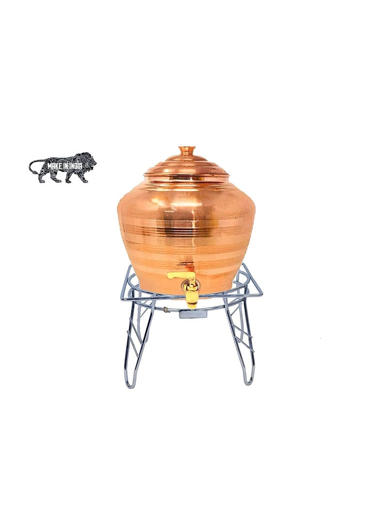 DHAVL dhavl Fancy Water Pot and Matka Stand Stainless Steel Pot Stand Kitchen Rack Chrome Plated Plant Pot StandSilver  - Image 4