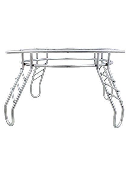 DHAVL dhavl Fancy Water Pot and Matka Stand Stainless Steel Pot Stand Kitchen Rack Chrome Plated Plant Pot StandSilver  - Image 5