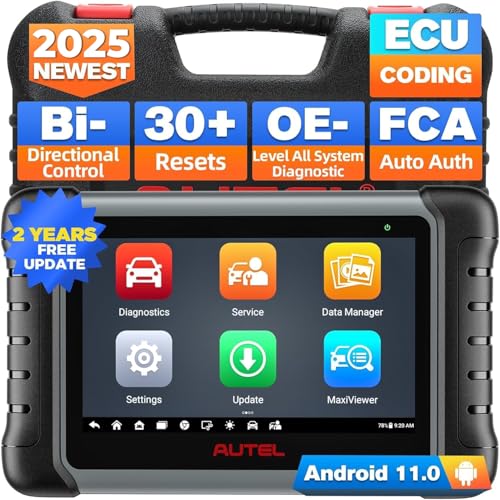 Autel MaxiPRO MP808S Scanner 2025 Bidirectional Scan Tool 2Year Update Advanced ECU Coding as MP900BT  MS906 PRO 30 Service All System Diagnostic Upgraded of MX900 MK900BT MK808S MP808BT PRO