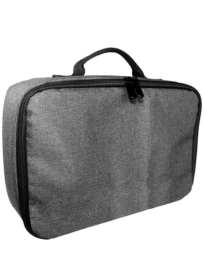 Beauenty Storage Case,Portable Grey Projector Storage Bag Case Universal Carrying Bag Travel Storage Organizer - Image 4