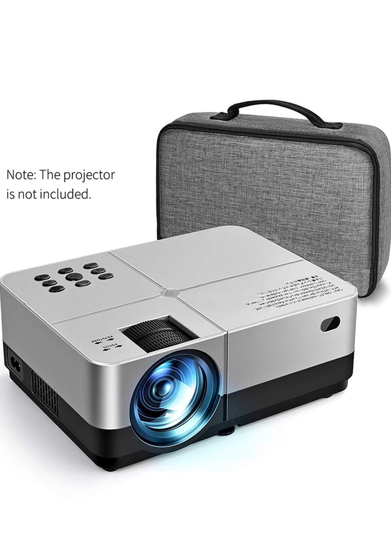 Beauenty Storage Case,Portable Grey Projector Storage Bag Case Universal Carrying Bag Travel Storage Organizer - Image 5