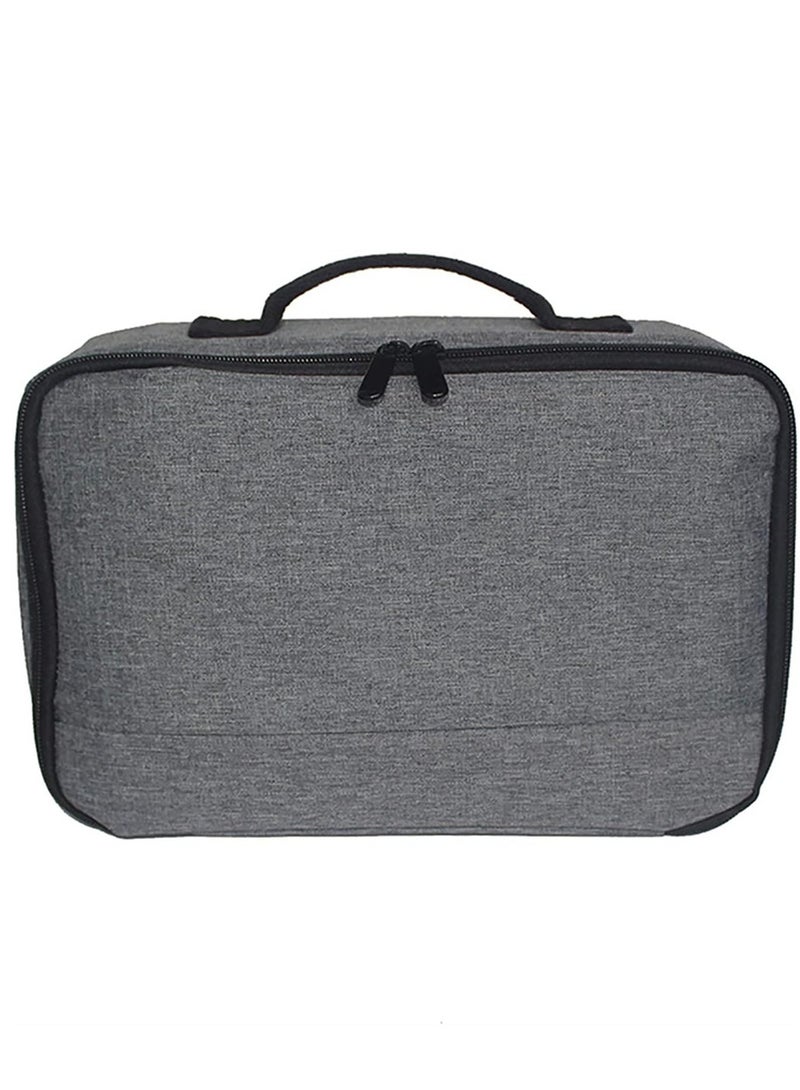 Beauenty Storage Case,Portable Grey Projector Storage Bag Case Universal Carrying Bag Travel Storage Organizer - Image 1