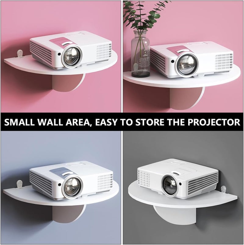 Projector Hanging Rack Wall Mount Nail-Free Wall Hanging Shelf for Home Projector Display with Easy Installation - Image 5