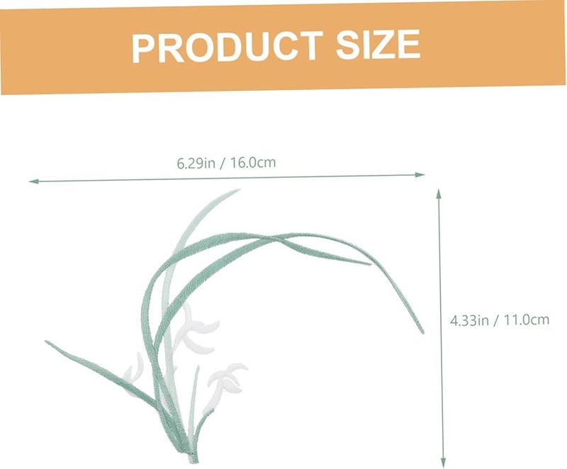 5 قطع من رقعة التطريز زهرة الأوركيد لتزيين ملابس وفساتين الملابس الداخلية DIY - Image 3