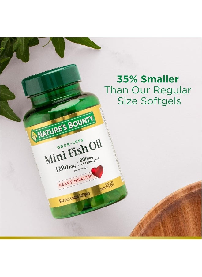 NATURE'S BOUNTY - Mini Fish Oil - 90 Softgels - Image 1
