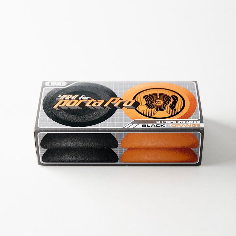 YAXI EARPADS for Koss PORTAPRO - Orange and Black with A5 Poster - Image 4