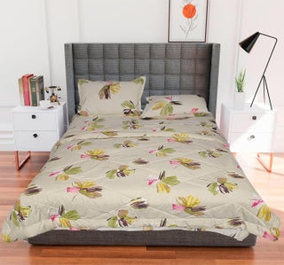 AVI Super Soft Glace Cotton 200GSM ComforterDuvet for Single Bed with 1 Flat Bedsheet and 1 Pillow Covers3Pc Bedding Set Print2 - pzsku/Z783039759019D91F1F0EZ/45/1748265541/23661fd8-4be1-4019-ae1e-9de2e8843a3b