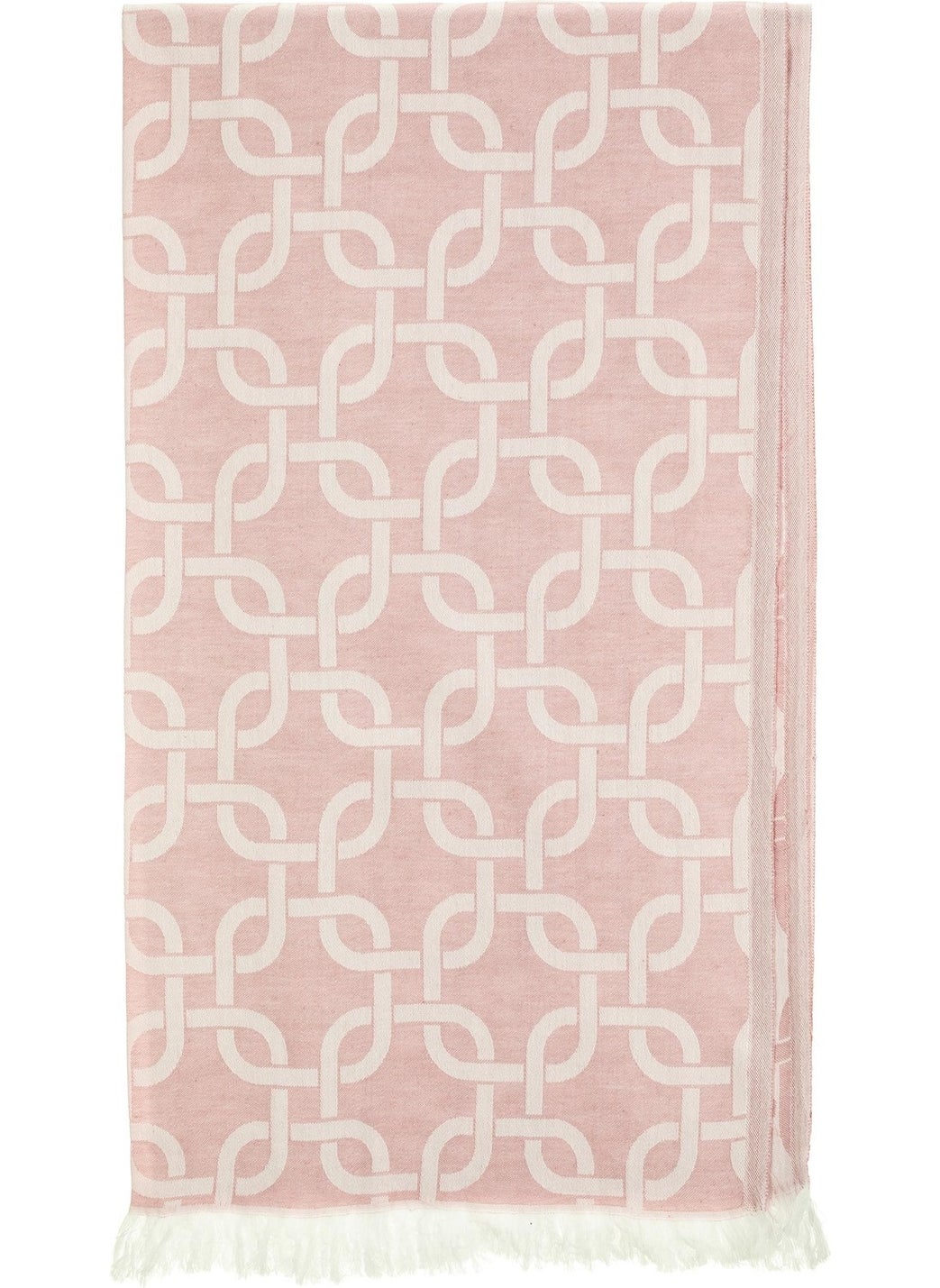 Rosa Bianca Pink Chain Jacquard Cotton Loincloth 