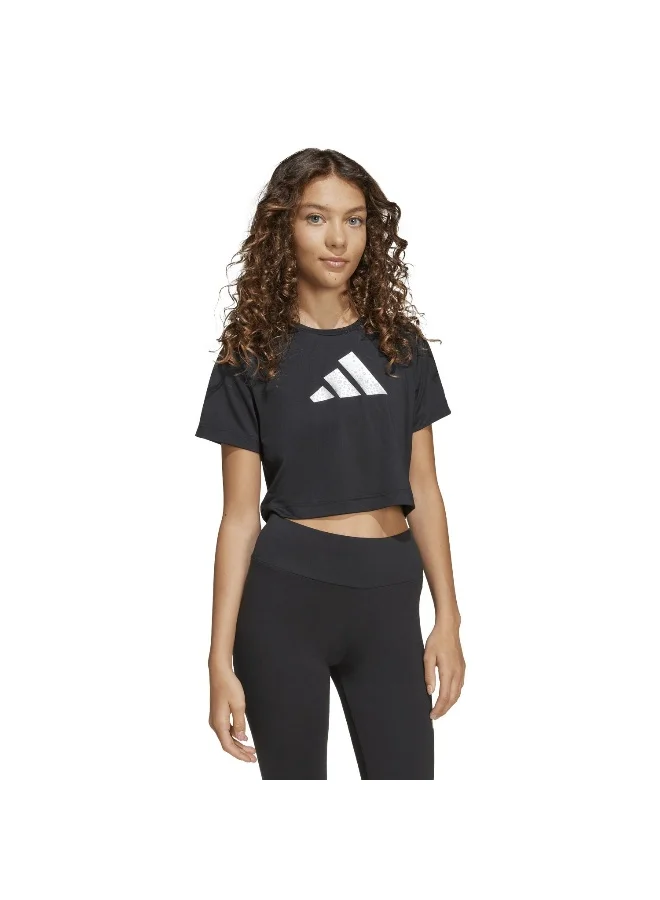 adidas Jg Tr-Es Gl Tee Black Training T-Shirts For Junior 5-6Y