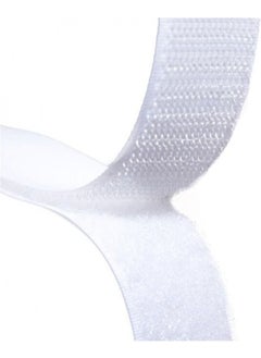 White Velcro Tape 2 Double Sided American Zipper 2 cm Width 1 Meter