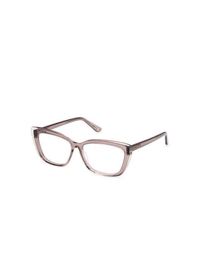 GUESS Gu2977 Square Acetate Frames For Women Size 55, Shiny Beige - Image 1
