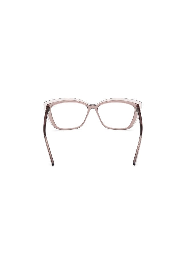 GUESS Gu2977 Square Acetate Frames For Women Size 55, Shiny Beige - Image 4