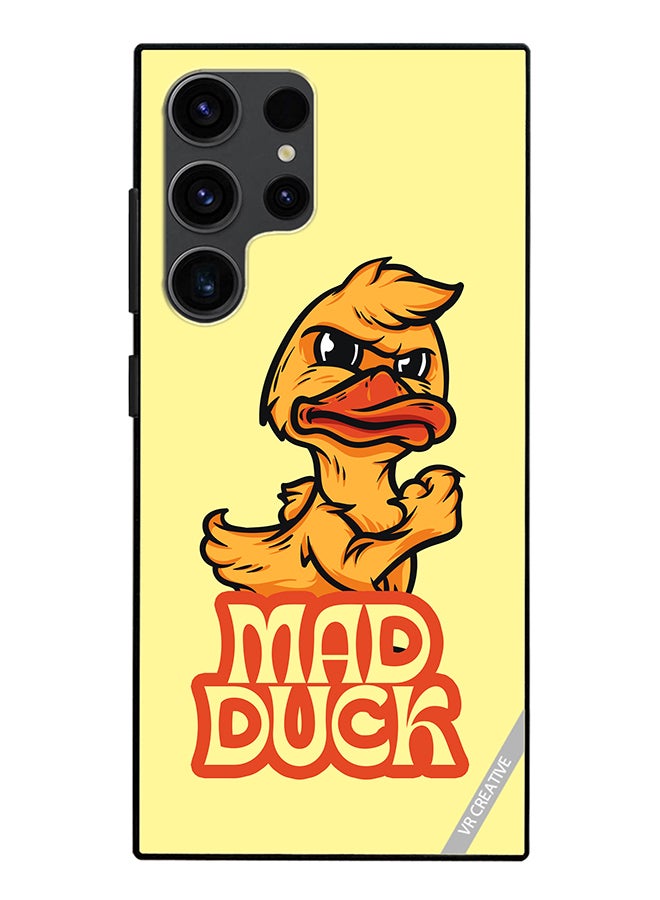 VR CREATIVE Protective Case Cover For Samsung Galaxy S24 Ultra Mad Duck Design Multicolour - Image 1