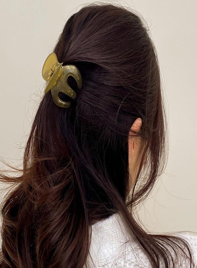 CHIROGRAPHY مجموعة CHIROGRAPHY المكونة من 12 قطعة من مشابك الشعر الصغيرة المصنوعة من الجيلي الفاخر، مشابك شعر صغيرة على شكل فراشة ومستطيل وأخطبوط للشعر الخفيف/المتوسط، مشابك شعر متعددة التصاميم مانعة للانزلاق، إكسسوارات شعر للنساء | متعددة الألوان - Image 2