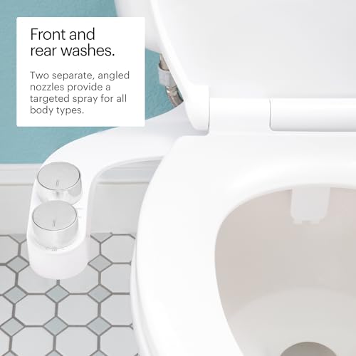 Brondell Bidet - FreshSpa Comfort Plus Bidet Attachment - Dual Temperature and Dual Nozzle with Retractable Nozzles and Self-Cleaning Function - Image 4