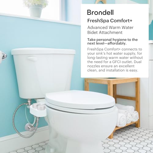 Brondell Bidet - FreshSpa Comfort Plus Bidet Attachment - Dual Temperature and Dual Nozzle with Retractable Nozzles and Self-Cleaning Function - Image 2