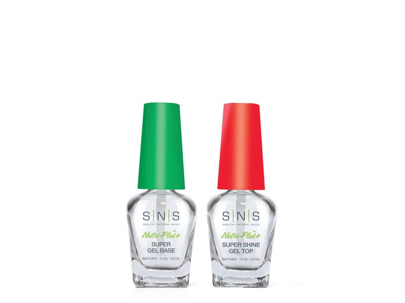 SNS Nails Dipping Powder Liquid Set of 2 05oz  Gel Base Gel Top