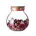 SYBL 1Pcs 500ml/17oz Clear Glass Bottles with Cork Stopper -Empty Refillable Round Food Flower Tea Candy Seasoning - Image 2