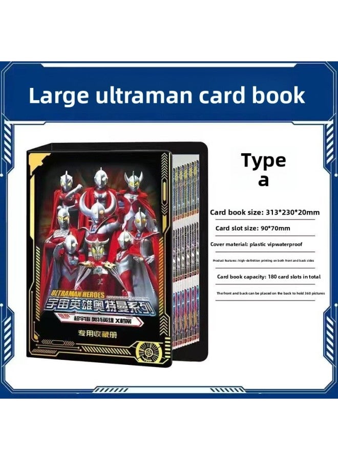 مجموعة بطاقات ألترامان، كتاب بطاقات، حامل بطاقات العمل، ألبوم بطاقات فلاش كاملة النجوم، كتاب تخزين بسعة كبيرة، هدية للأطفال