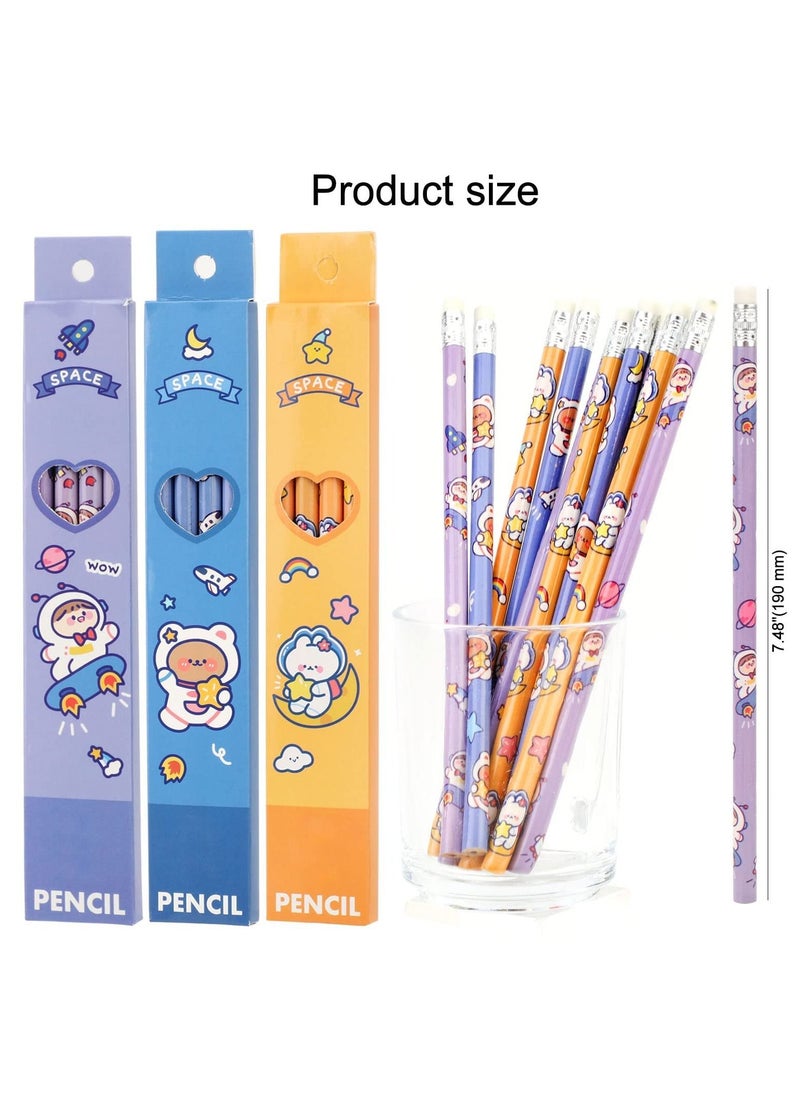 SYOSI - Mini Carton Notepads Pocket Notebooks Animal Pattern Kids Wooden Pencils Set with Rubber Eraser for Party Bag Fillers Favor or Filler Gift Great Stocking - Image 1