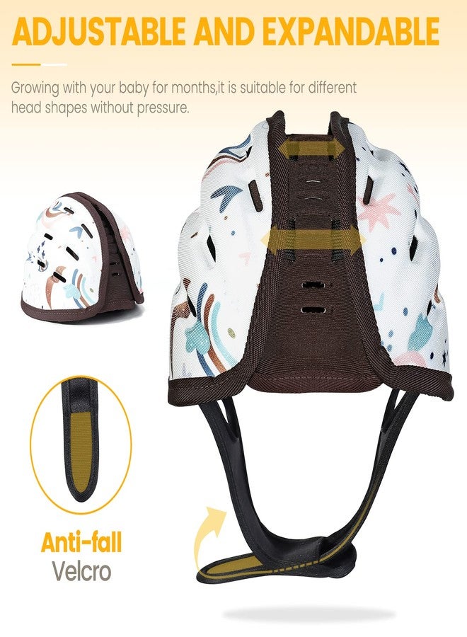IvyWind Baby Safety Helmet, Breathable Baby Head Protector for Crawling and Walking, Infant Soft Helmet, Anti-Collision, Ultra-Lightweight, Expandable and Adjustable Age 6m-24m (Brown Lion) - Image 2