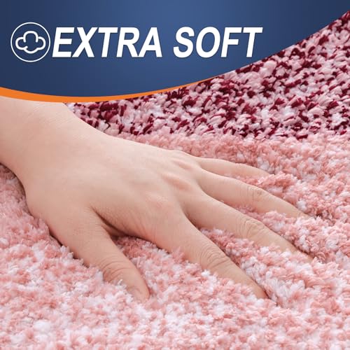 OLANLY Bathroom Rugs Mat 30x20, Extra Soft Absorbent Microfiber Bath Rugs, Rubber Backing, Quick Dry, Machine Washable Bath Mats for Bathroom Floor, Tub and Shower, Home Decor Accessories, Red - Image 3