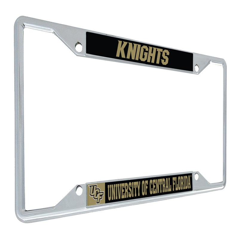 Desert Cactus University of Central Florida Knights UCF Car Accessories Metal License Plate Frame and Tag Holder for Front or Rear of Car (Mascot) - Image 1