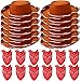Coume 24 Pieces Cowboy Hats and Bandanas for Kids Western Cowboy Costume Hat Accessories for Toddler Child Western Theme Birthday Party Supplies Halloween Costume DressBrown Red - Image 2