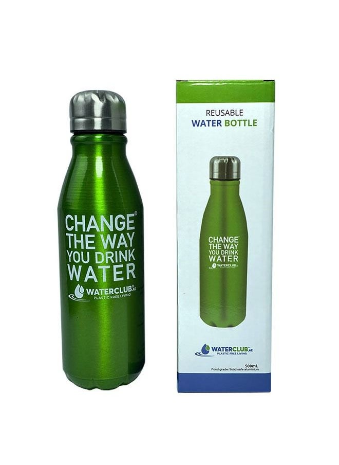 WaterClub - WaterClub Reusable Water Bottle Green - Image 1