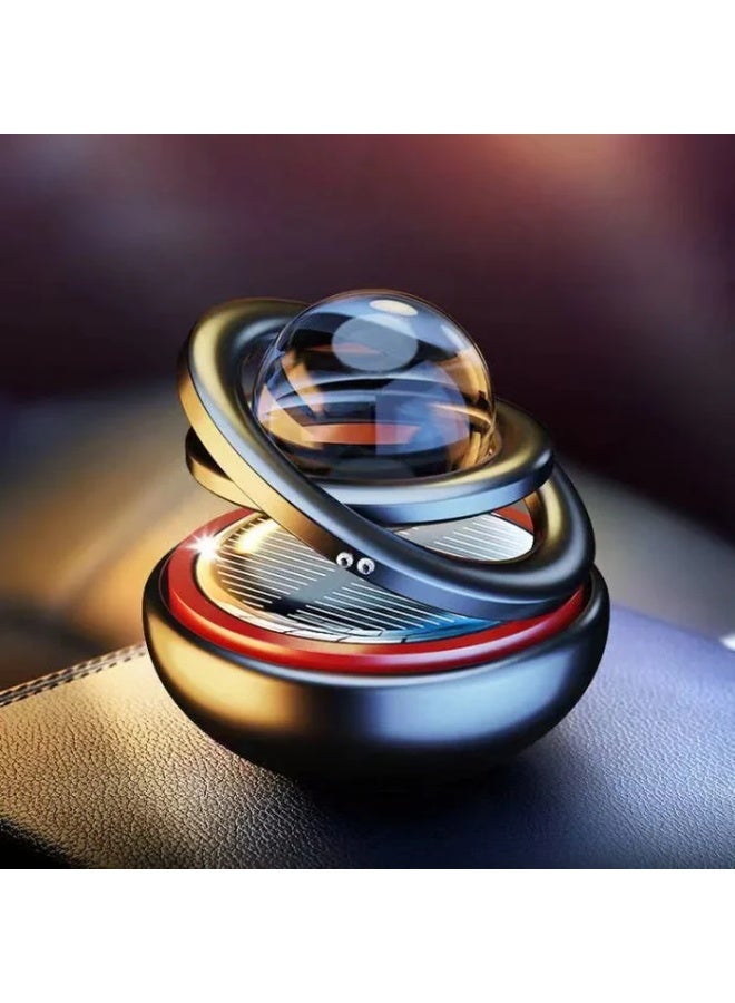 Solar-Powered Rotating Pearl-Shaped Car Air Freshener – Elegant Design with Natural Fragrance Diffusion - Image 1