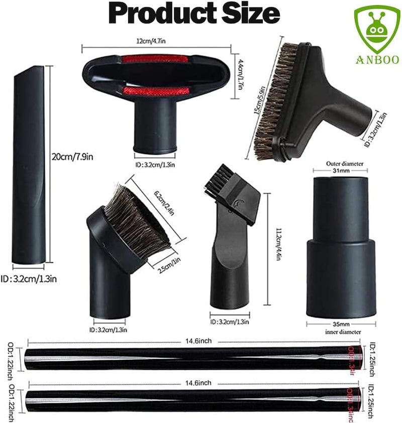 ابو ملحقات متوافقة مع مكنسات Shop Vac بقطر 1 1/4 بوصة (8 عبوات). - Image 2