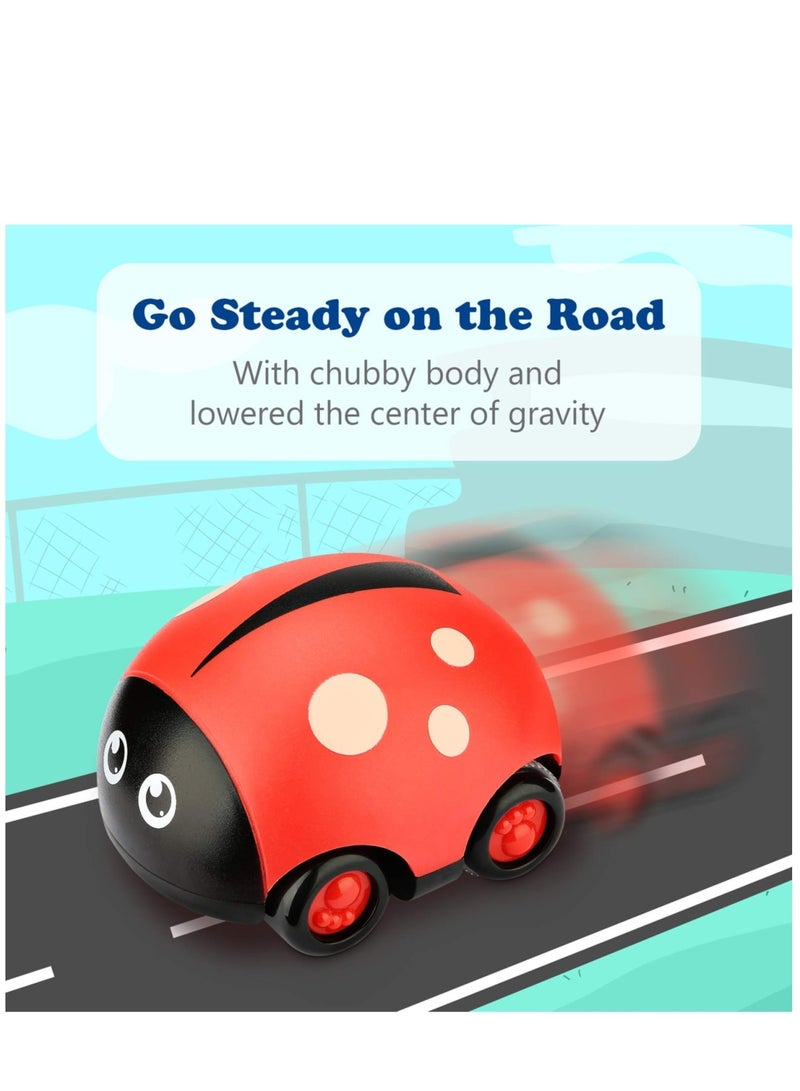 Zikra Animals Toys Cars Friction Powered Vehicle Play Push and Go Back and Forth Car Toys Party Gifts Stocking Fillers for Toddlers Kids Boys Girls Age 3+ Years Old (4 Packs) - Image 4