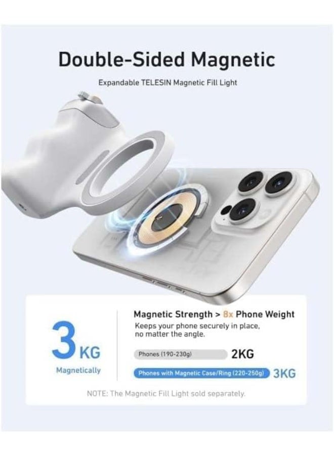 TIGER Magnetic Phone Camera Grip with Wireless Remote, DSLR-Style Photography Handle for iPhone & Android, Secure Magnetic Mount, Tripod Compatible Vlogging Stabilizer - Image 4