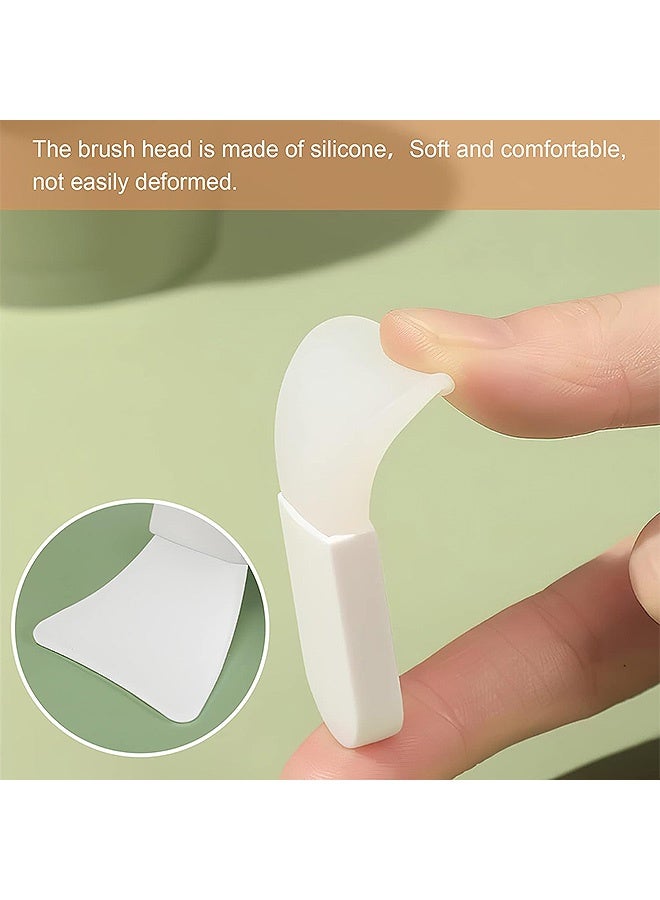 MXN 8 Pcs Mini Face Mask Applicator Brushes with Box - Soft Silicone Face Mask Brush Portable Makeup Spatula for Cosmetic Mask, Mud, Clay Mask, Eye Mask, Body Lotion - Image 3