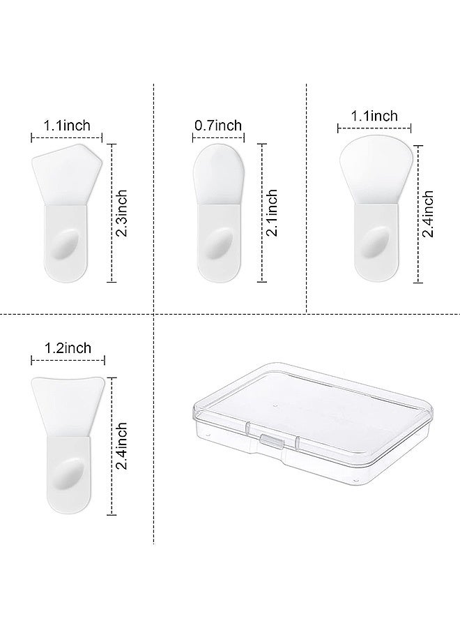 MXN 8 Pcs Mini Face Mask Applicator Brushes with Box - Soft Silicone Face Mask Brush Portable Makeup Spatula for Cosmetic Mask, Mud, Clay Mask, Eye Mask, Body Lotion - Image 2