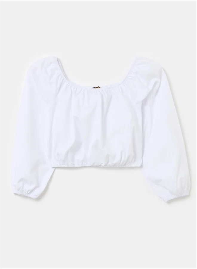 Ovs Ovs Blouse Cropp Optical Whit