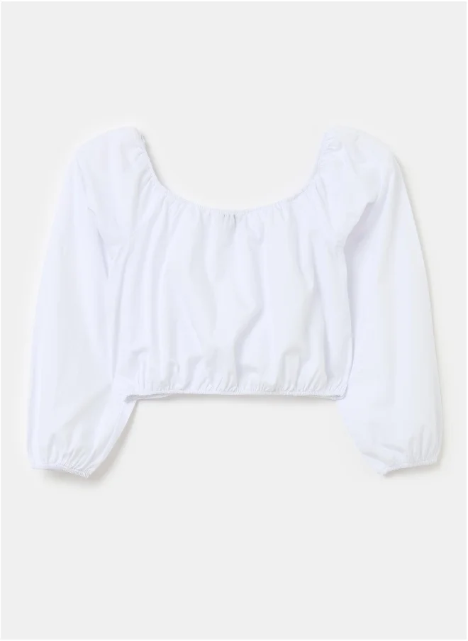 Ovs Ovs Blouse Cropp Optical Whit