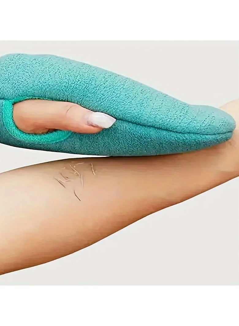 LANGMANNI قفازات استحمام مقشرة لبشرة ناعمة - قفازات فرك دش من 100% بوليستر - تزيل خلايا الجلد الميت والشوائب - مثالية للاستحمام، السبا، وعلاج التدليك - قفازات تقشير لطيفة - Image 5