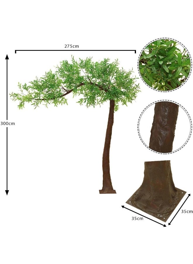 YATAI Artificial Fake L-Shaped Olive Tree 3m High Faux Leaf Plant With Metal Base For Office Garden Home Decoration House Decoration - pzsku/Z783141E98FC428A7DDE6Z/45/_/1729834002/60571012-5ec7-4d76-b48c-ce700042d567