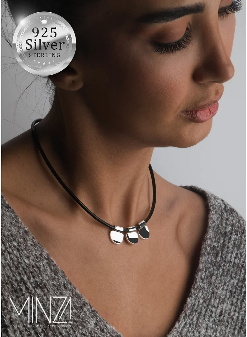 Minza ” Cleopatra ” Pure 925 Sterling Silver, Handmade Necklace for Women, Pendant Necklace, 7.00 grams of Silver, Jewelry for Casual & Special Occasion